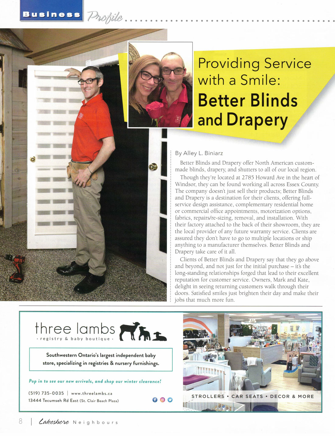 Providing Service with a Smile: Better Blinds and Drapery