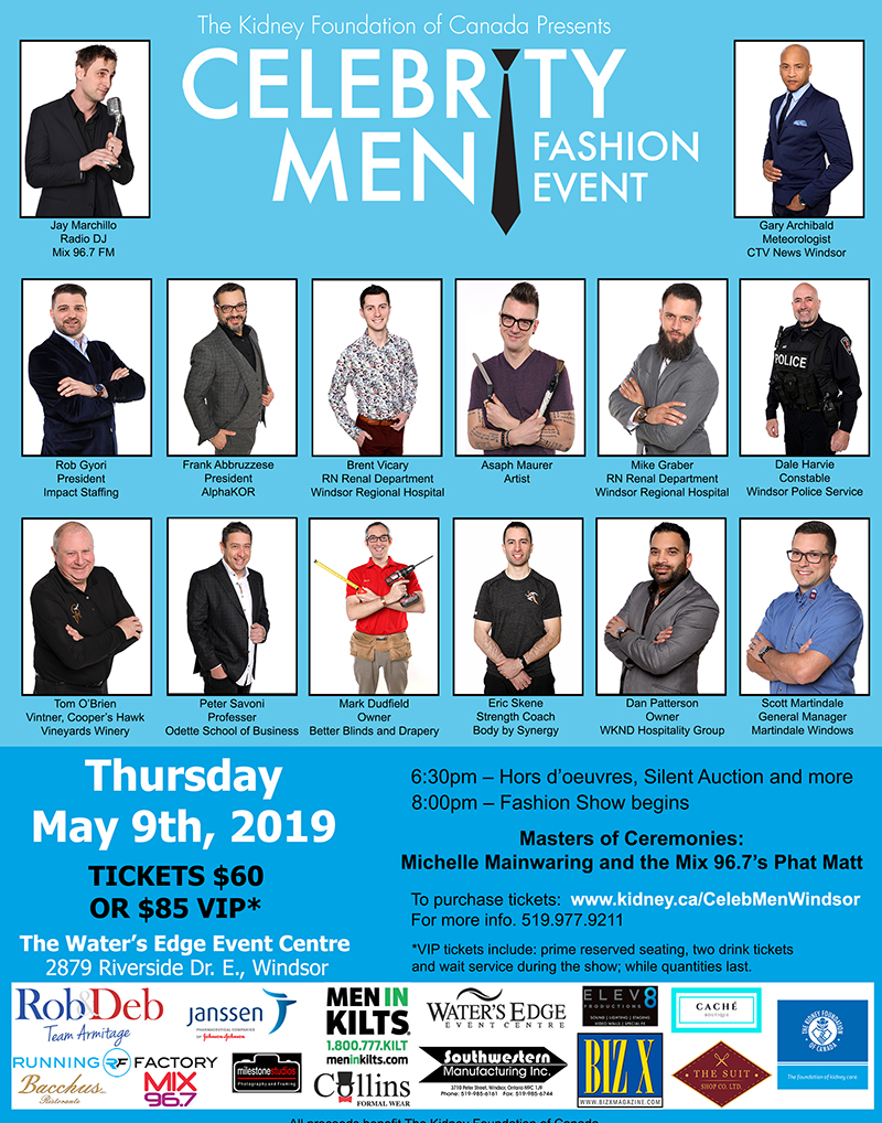 Kidney Foundation: Celebrity Men’s Fashion Show