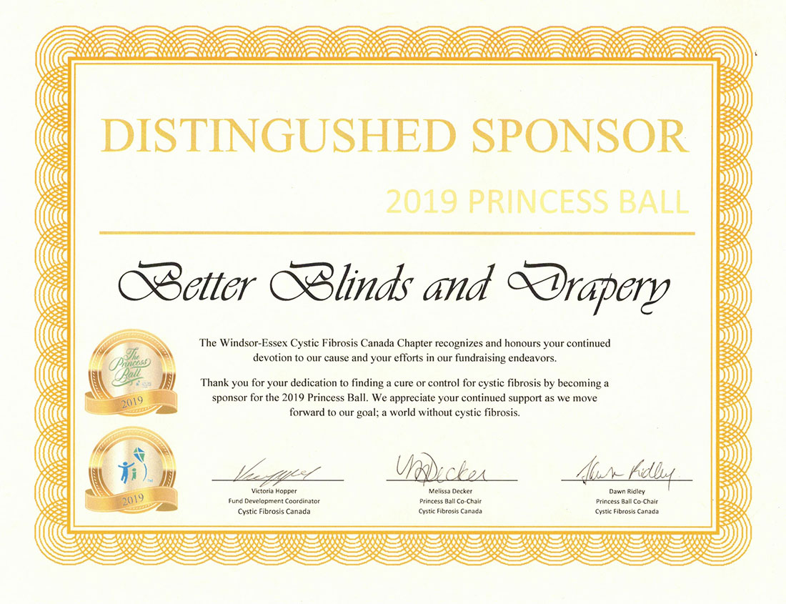 Distingushed Sponsor 2019 Princess Ball