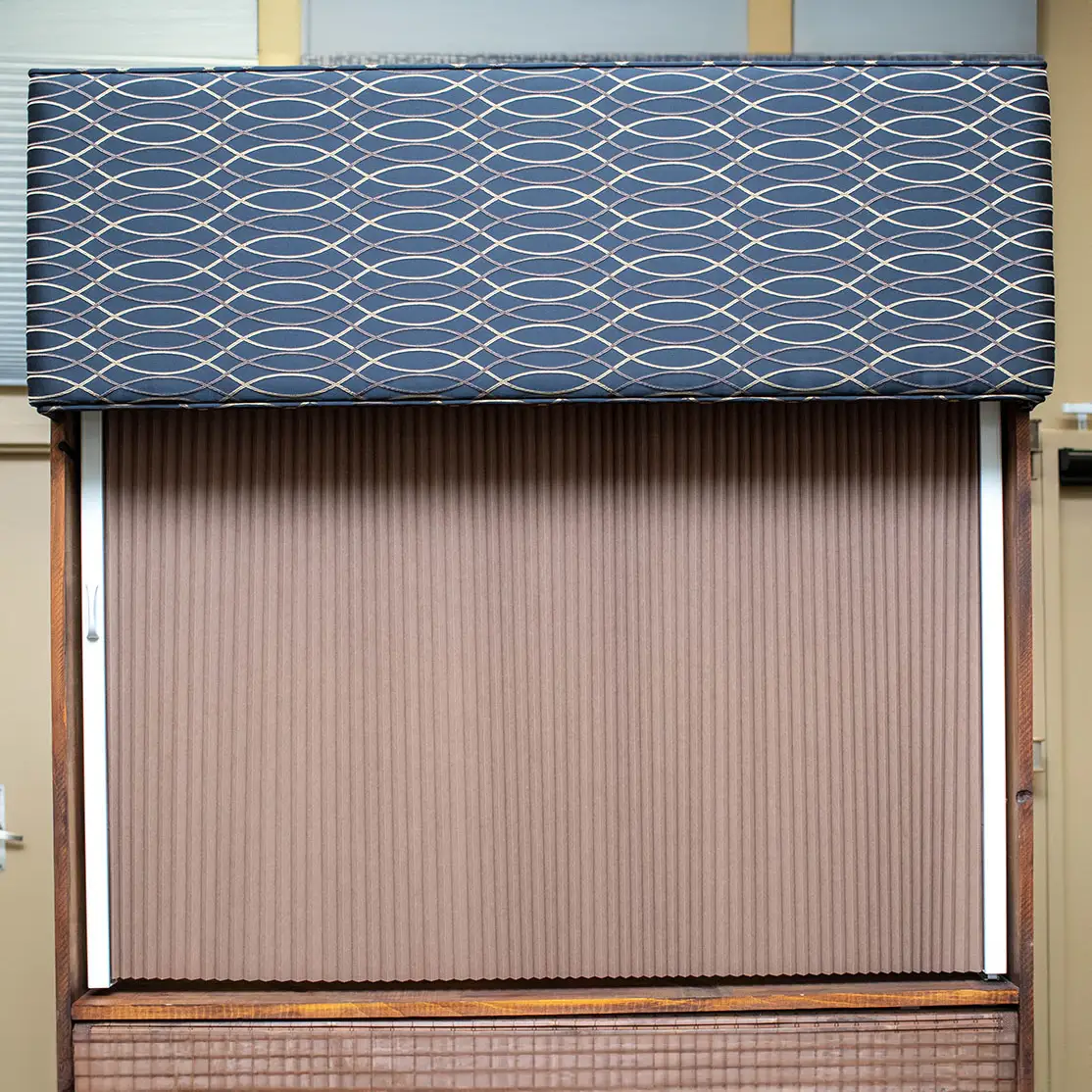 Sliding Cellular with Cornice Board Valance